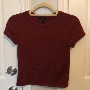 Burnt Orange Cropped T-Shirt